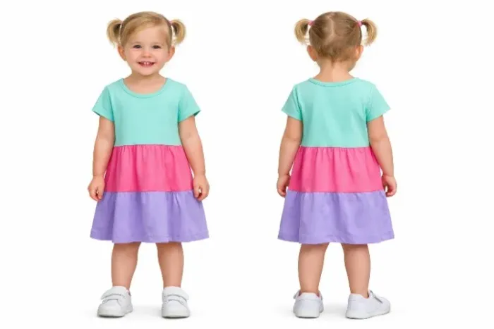 Vestido Bebê Três Marias LINDIKA - Tamanho 3