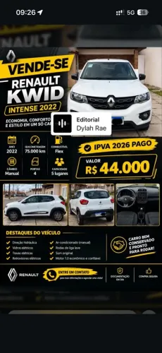 Fiat Fiorino Furgão Work. Hard 1.4 Flex 8V 2P 2018