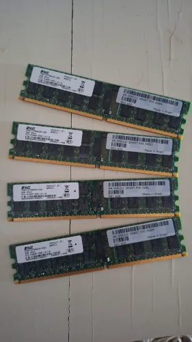 4 un. Memória DDR2 ECC não-registrada 2Gb 2Rx4 667 MHz - SMART PC2-5300P