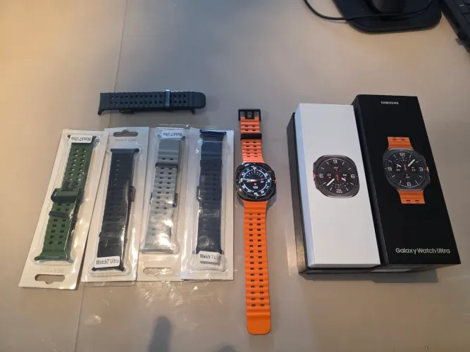 Galaxy Watch Ultra 47mm L.TE Titanie. Com 5 Pulseiras Originais.