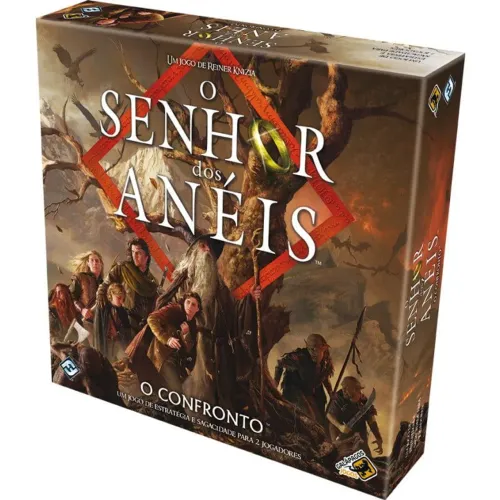 Senhor dos anéis o confronto boardgame para 2 jogadores- usado sleevado