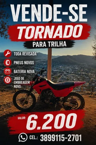Tornado para trilha