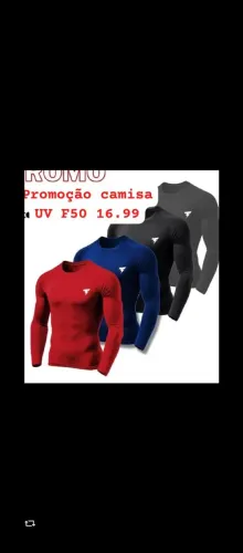 Camisa UV proteção 50 17.00