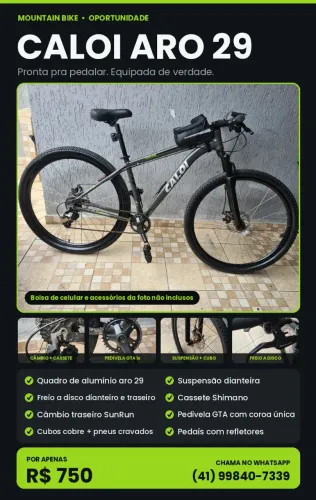 Caloi aro 29 - pronta pra pedalar!
