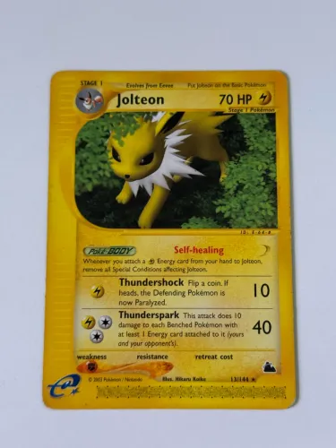 Carta de Pokémon Jolteon ano 2003