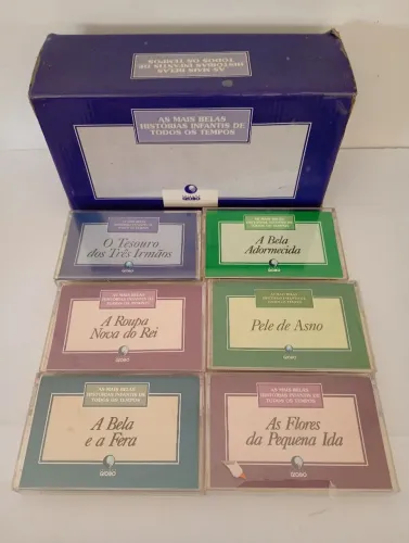 Editora Globo - Box Fitas K7 Histórias Infantis Anos 90 