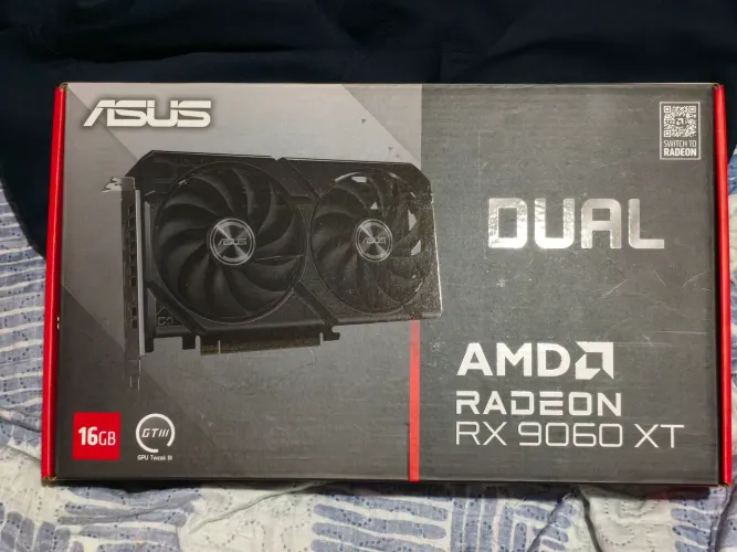 Placa de Vídeo ASUS RX 9060 XT 16GB Dual Fan