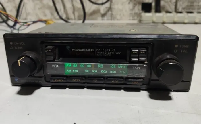Toca Fitas Radio Auto Roadstar Rs-5100gpx Funciona Parcial LEIA O ANUNCIO