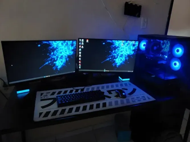 PC Gamer Completo + Dual Monitor (Ryzen 5 5500 + RX 6600) | 5 Meses de Uso | Garantia