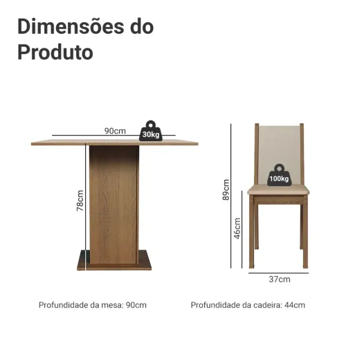 Mesa 4 lugares