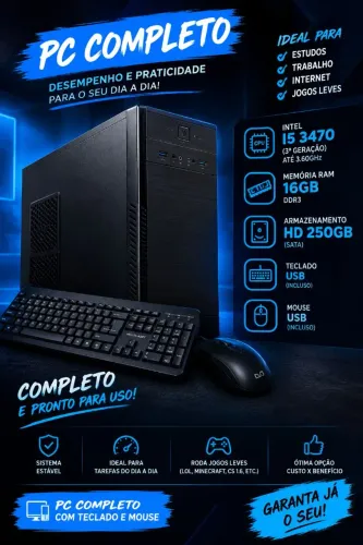 Computador i5 3470 + 16GB de ram