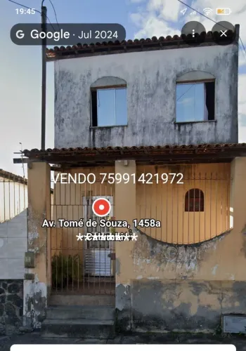 Vendo casa, Av Tomé de Souza, tipo sobrado entrada+parcel chama no *72