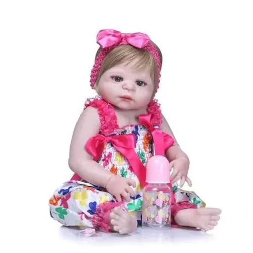 Boneca reborn bebê loira