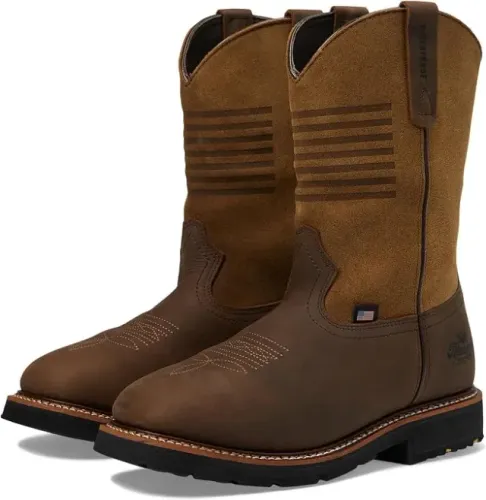 Bota Thorogood Western Work 28 cm impermeável bico quadrado