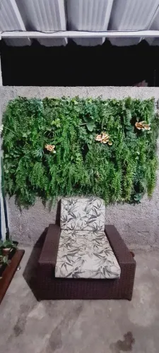 Painel de plantas artificiais