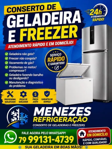 Conserto de geladeira, freezer
