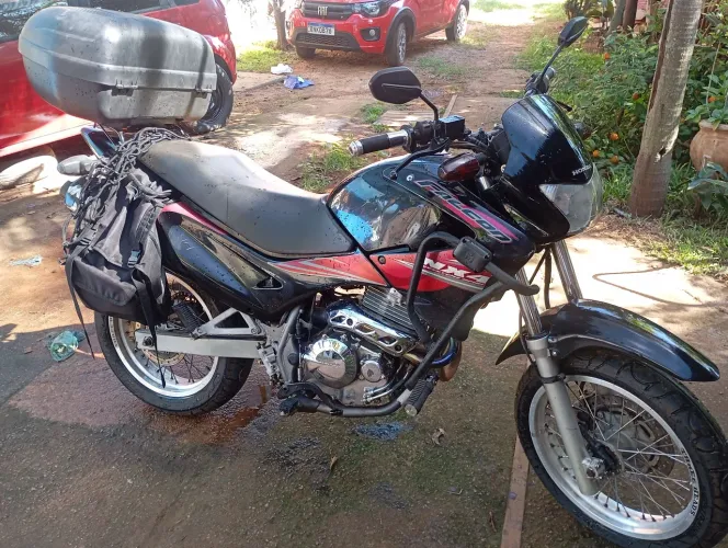 Honda Falcon NX400 2007/8, preta , motard, pneus novos, mecânica excelente