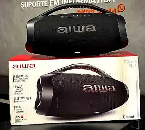 Caixa de Som Boombox AIWA Bluetooth Ativa Portátil