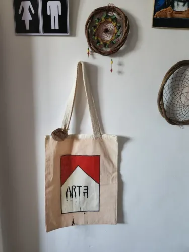 Ecobag Algodão Cru Estampa Art - Nova