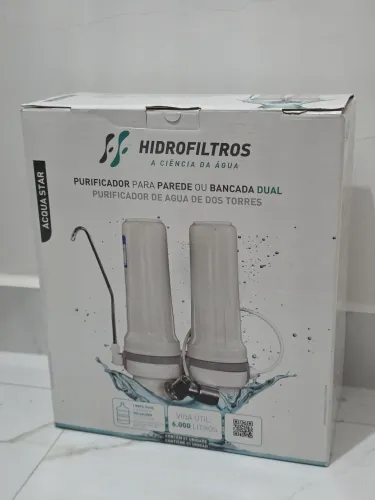 Purificador De Água Hidrofiltros AS2 Dupla Camada 60 L/h (Lacrado/NF/Garantia)
