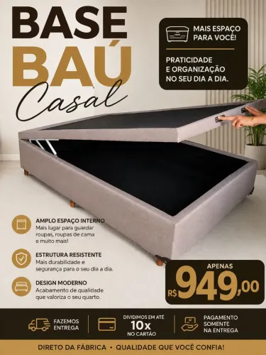 Base baú casal