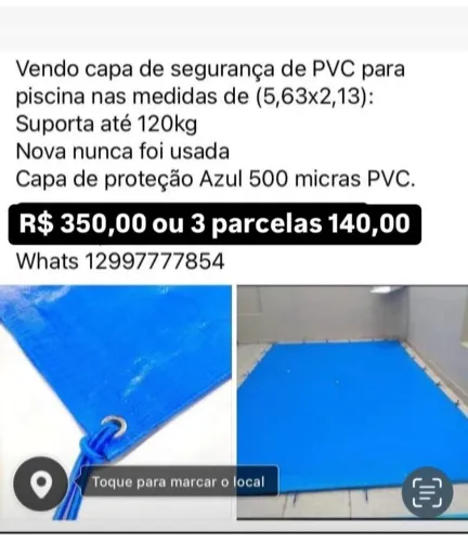 Capa para piscina 