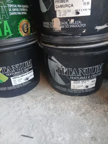 Textura de pedras naturais balde 20kg cor cristal área 2 unidades 140 cada
