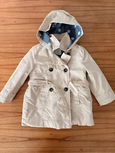 Casaco trench coat Zara bege menina - 2/3 anos