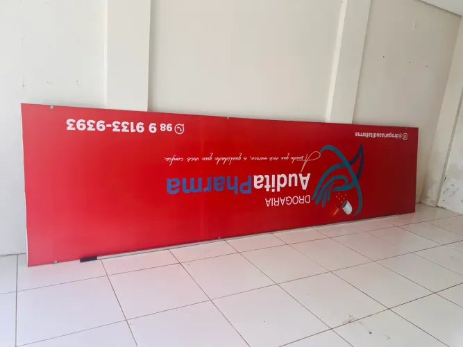 Vendo placa de lona