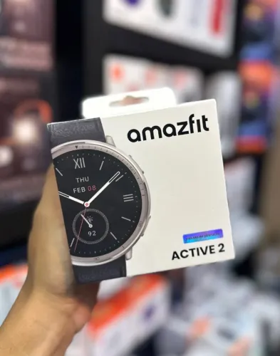 Amazfit Active 2 Premium Preto R$899,00 A VISTA OU 12X DE 90,15