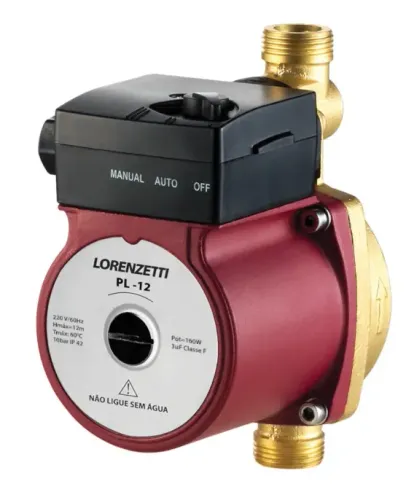 Pressurizador De Água Pl12 3 Pontos De Uso - Lorenzetti - 220V