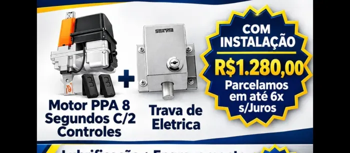 Motor rápido para portão ( Novo )