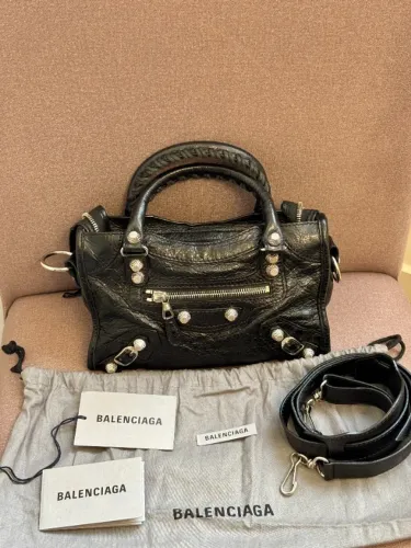 Original - Bolsa Balenciaga Mini City Black - Preta