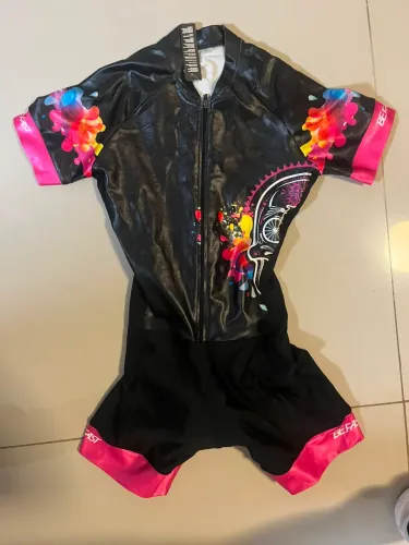 Macaquinho feminino tamanho P ciclismo novo be fast