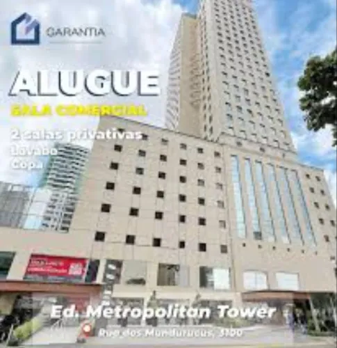 Sala comercial, Rua dos Mundurucus, Ed. Metropolitan Tower. Fala com a Garantia!