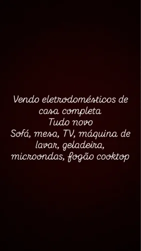 VENDO TUDO PARA DENTRO DE CASA 