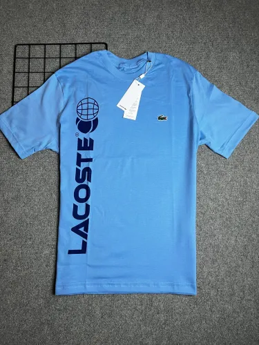 Camiseta Lacoste Sport Azul Claro Estampada