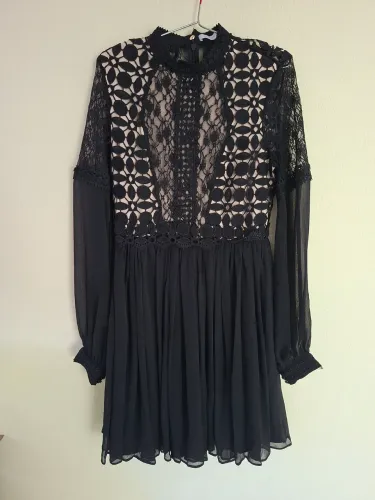 Vestido Plinçado Renda Guirpir