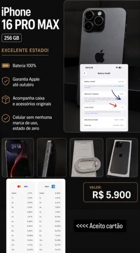 IPHONE 16 PRO MAX 256gb