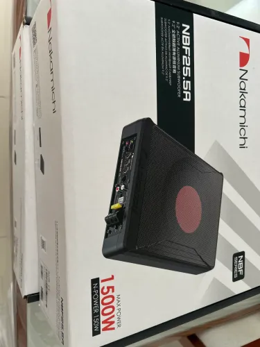 Subwoofer slim Nakamichi 9.2' 1500w- novo na caixa 