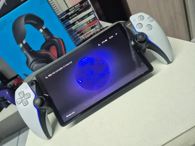 Ps portal, usado umas 2 vezes, motivo da venda: Nao me adaptei com ele