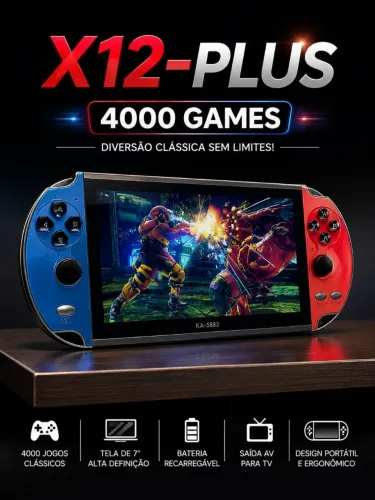 X12-PLUS PORTATIL - 4000 GAMES CLÁSSICOS 