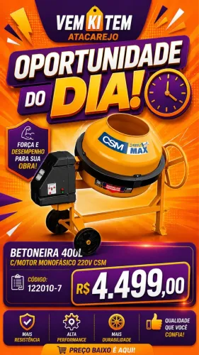 Betoneira 400 litros da CSM
