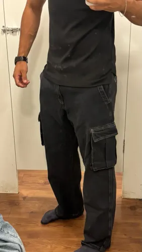 Calça jeans cargo