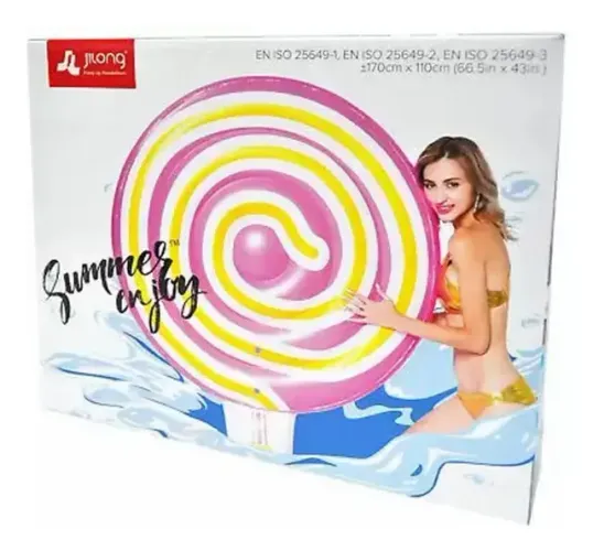 Boia Pirulito Lollipop Gigante Inflável Colchão Piscina