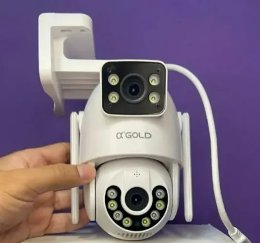 Câmera Binóculo Inteligente Colorida WiFi cam-10 A?Gold