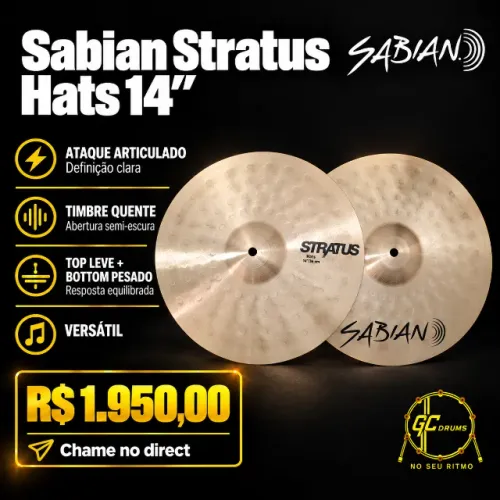 HIHAT SABIAN STRATUS 14