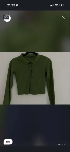 casaco zara verde