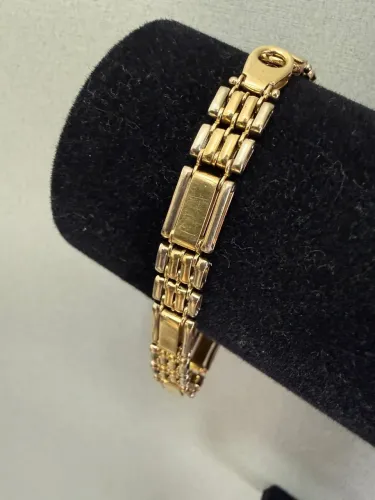 Bracelete de ouro 20.47g 18k procedência garantia eterna