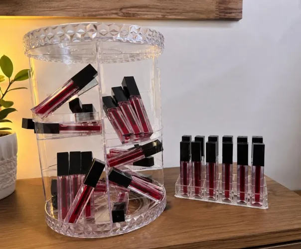 Batom Líquido Vermelho cereja Longa Duração + Efeito Blush